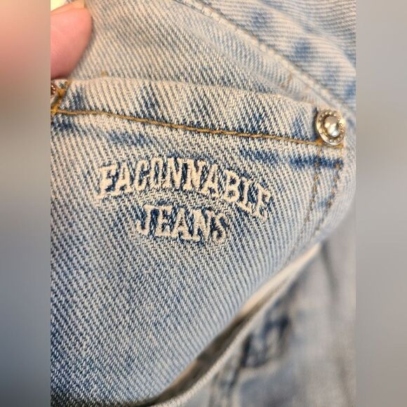 Façonnable Jeans Super High-Rise Straight Light Wash Blue Denim, Soft,  Y2K | 8 - Picture 6 of 12